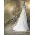 OEM manufacturers v neck wedding dresses royal or cathedral trains